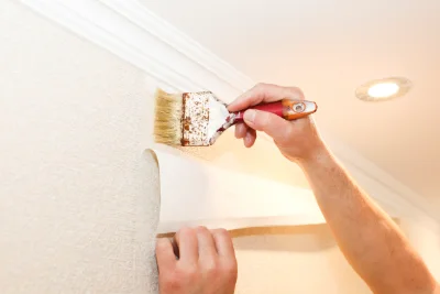 Pose de papier peint à Treffort — revêtements muraux et toiles de verre